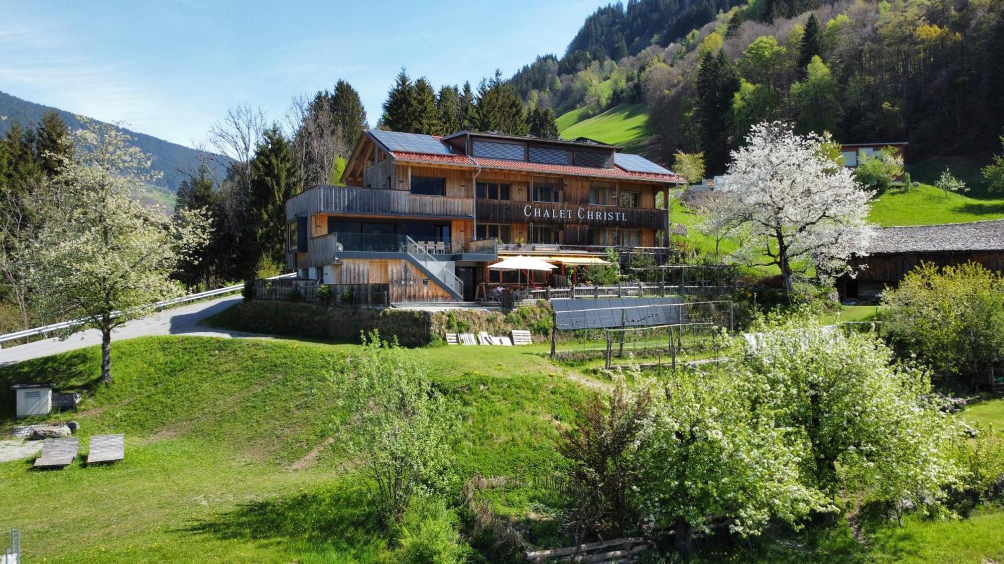 Chalet Christl Panorama Appartements 施伦斯 外观 照片